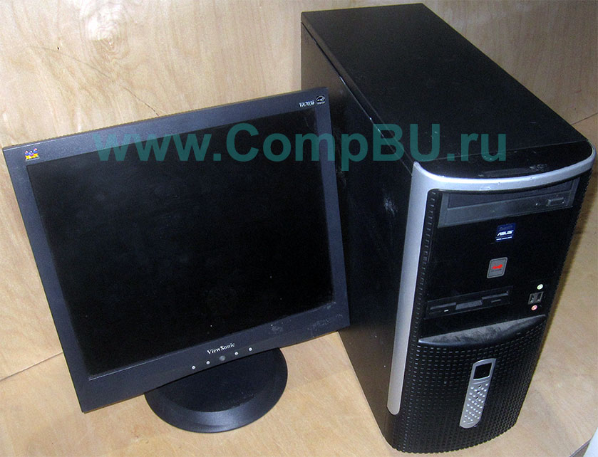 Комплект: одноядерный компьютер Intel Pentium-4 с 1Гб памяти и 17 дюймовый ЖК монитор (Ногинск)